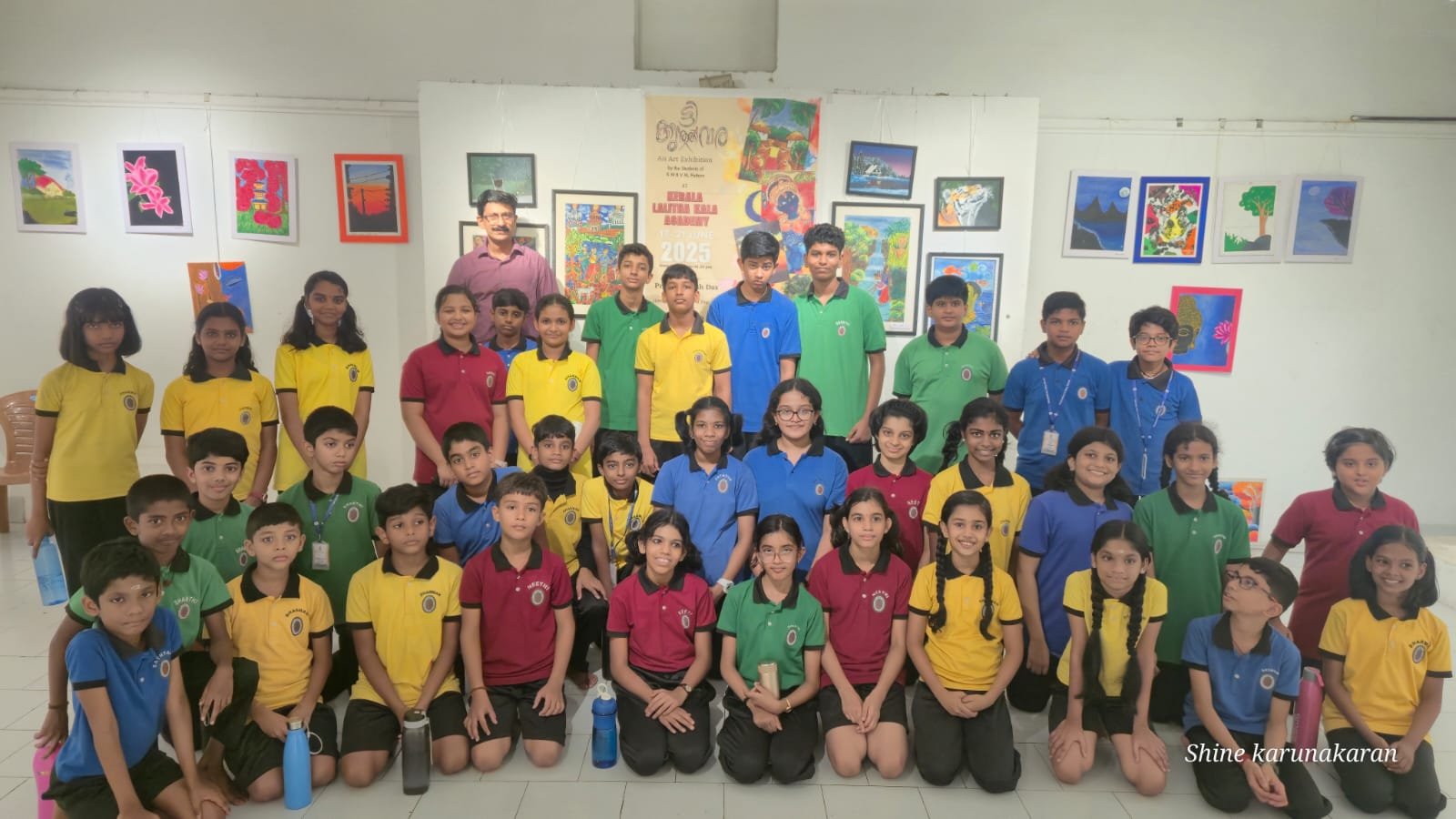 Classes V to VllI Drawing (CCA) Students at Kerala Lalitha kala Academy Thrissur 